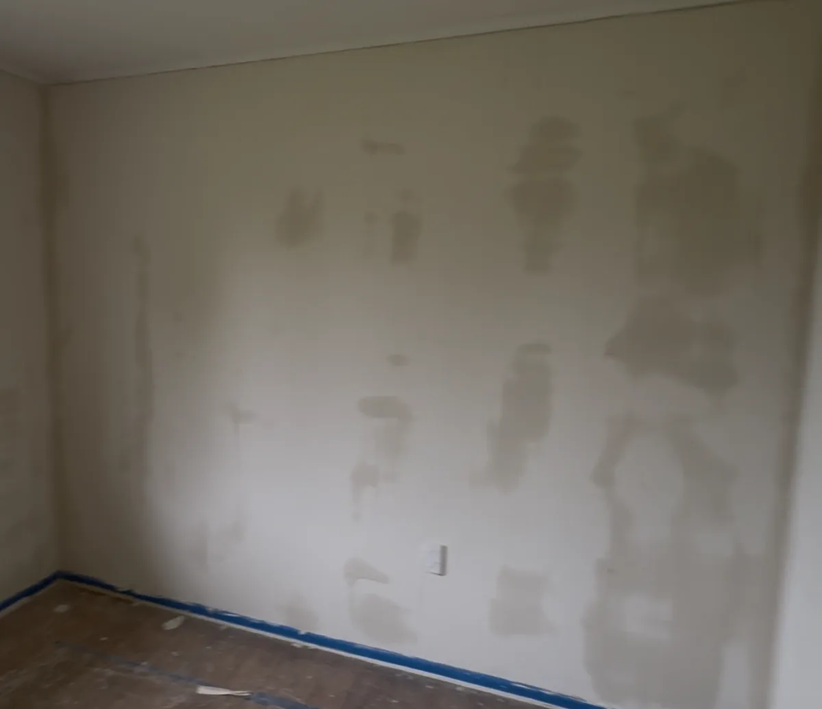 Prepared and sanded interior walls in our Owhata restoration
